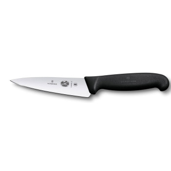 Victorinox nóż 12cm Fibrox czarny ostrze gładkie