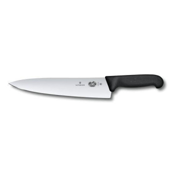 Victorinox nóż 22 cm Fibrox ostrze gładkie czarny