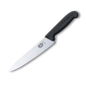 Victorinox nóż ostrze gładkie 19 cm Fibrox czarny