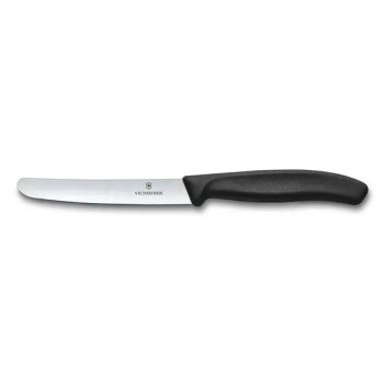 Victorinox Swiss Classic nóż 11cm, czarny, ostrze gładkie