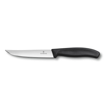 Victorinox Swiss Classic nóż 12cm, czarny, ostrze gładkie