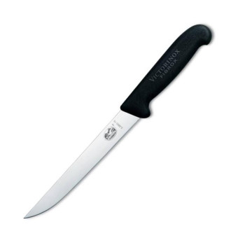 Victorinox nóż 15 cm, Fibrox, ostrze gładkie, czarny