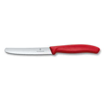 Victorinox Swiss Classic nóż 11cm,czerwony,ostrze ząbkowa