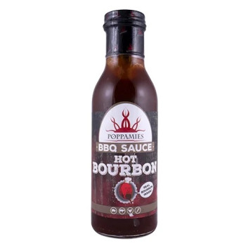 Poppamies Sos BBQ Hot Bourbon 410g